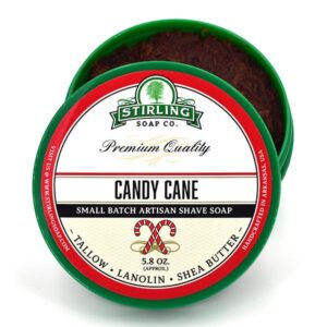 Candy Cane Stirling Shaving Soap